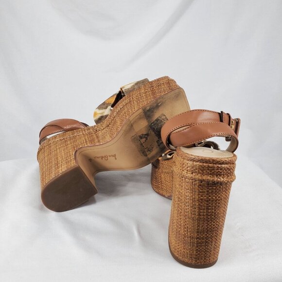 SAM EDELMAN Women's Gray Theresa Ankle Strap Platform Sandals Size 8.5 - Picture 15 of 16